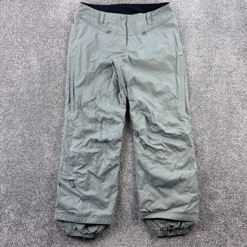 Black Dot Snow Pants Women's Large Gray‎ Waterproof Insulated Pacific Trail
